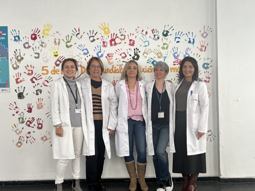 Silvia Amoedo, Dolores Pan, Marta Ocampo, María Pena y Nuria Iglesias.